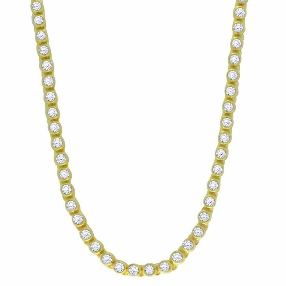 14k Gold 4.5mm 24" Tennis Chain